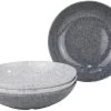 Gimex Classic Line Granite Suppenteller, 4er Set, Grau