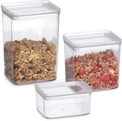 Zeller Vorratsdosen-Set, Kunststoff, 3-teilig -Campingausrüstung Geschäft 101114 0 8