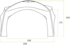 Zempire Aerobase 3 + 1 Wall V2 Zelt-Pavillon, 350x350cm, Grün -Campingausrüstung Geschäft 101365 0 6