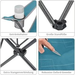 KingCamp Tanger Faltstuhl -Campingausrüstung Geschäft 10151 2