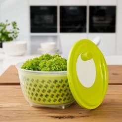 Rotho Fresh Salatschleuder, 4,5L, Grün -Campingausrüstung Geschäft 102045 0 3