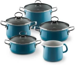 Riess Emaille Topfset -Campingausrüstung Geschäft 10283 2