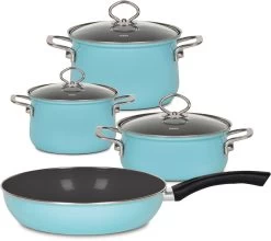 Riess Emaille Topfset -Campingausrüstung Geschäft 10283 6