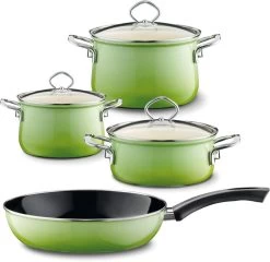 Riess Emaille Topfset -Campingausrüstung Geschäft 10283 9