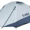 Tambu Gambuja Kuppelzelt, 3 Personen, 300x240x125cm, Grau/blau