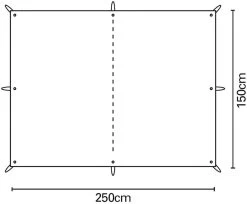Terra Nova Tarp Ultra 1, 250x150cm, Grau -Campingausrüstung Geschäft 104260 0 3