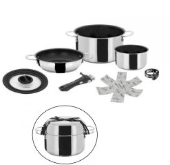 Brunner Academy Vacum Kochtopfset, Edelstahl