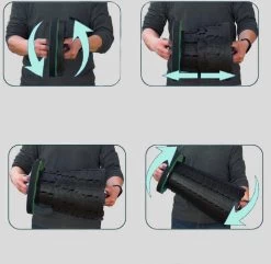 Origin Outdoors Teleskophocker, Schwarz-grün -Campingausrüstung Geschäft 107965 0 3