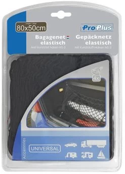 Pro Plus Gepäcknetz Elastisch 80x50cm Mit Kunststoff-Haken NS-3 -Campingausrüstung Geschäft 108547 0 6