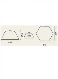 Trigano Gazebo Shelter, 440x370x250cm -Campingausrüstung Geschäft 110560 0 3