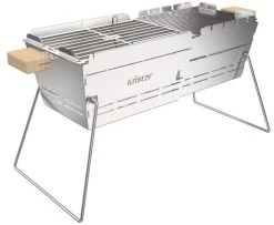 Knister Premium Holzkohlegrill, Edelstahl