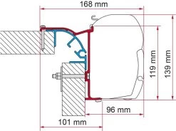 Fiamma F45 Adapter Für Bailey MK 2 Ab Bj. 2014