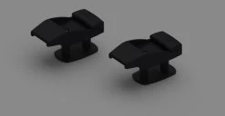 Fiamma Wall Brackets PVC Wandhalterungskit, Schwarz