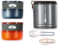 GSI Outdoors Halulite Dualist HS Kochset, 12-teilig