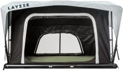 Layzee Dachzelt, 225x135x118cm, Anthrazit/grau