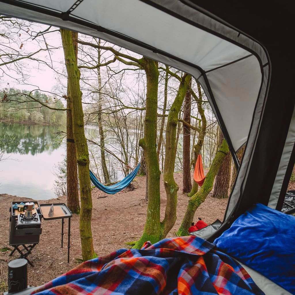 Layzee Dachzelt, 225x135x118cm, Anthrazit/grau 13 Layzee Dachzelt, 225x135x118cm, Anthrazit/grau – Bild 13