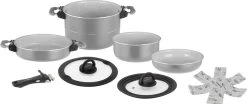 Brunner Fusion Topfset, Aluminium, 8-teilig
