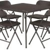 Outwell Corda Picknicktisch-Set (4 Stühle, 1 Tisch), Schwarz