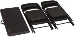 Outwell Corda Picknicktisch-Set (4 Stühle, 1 Tisch), Schwarz -Campingausrüstung Geschäft 113849 0 8