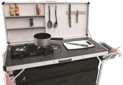 Outwell Magante Küchentisch, 136x54x90/140cm, Schwarz -Campingausrüstung Geschäft 114500 0 4