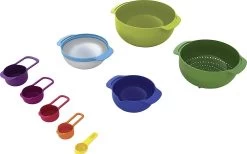 Joseph Joseph Nest™ 9 Plus Schüssel-Set Mit Sieb, 9-teilig, Multicolour -Campingausrüstung Geschäft 114647 0 2