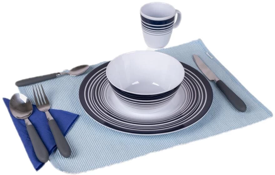 Bo-Camp Deluxe Besteckset, 24-teilig, Grau 2 Bo-Camp Deluxe Besteckset, 24-teilig, Grau – Bild 2