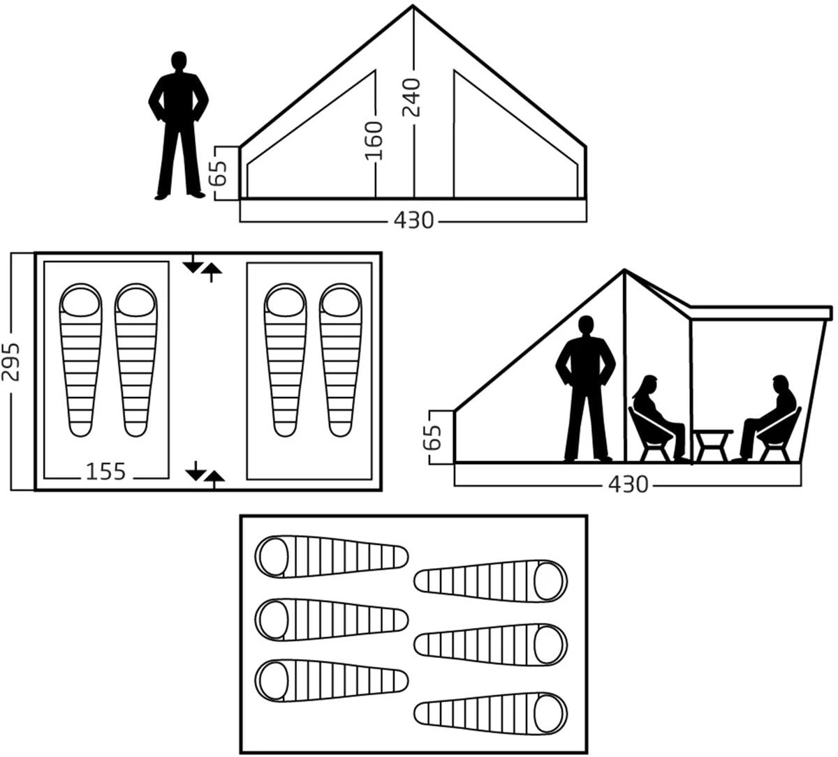 Nordisk Utgard Sky 13.2 Tipizelt, 6-Personen, 430x295cm, Sand 13 Nordisk Utgard Sky 13.2 Tipizelt, 6-Personen, 430x295cm, Sand – Bild 13