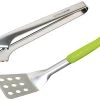 Outdoorchef Starter Besteckset, Edelstahl, Silber/grün
