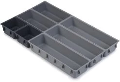 Joseph Joseph Blox™ Schubladen-Organizer-Set, 7-teilig, Grau/taupe