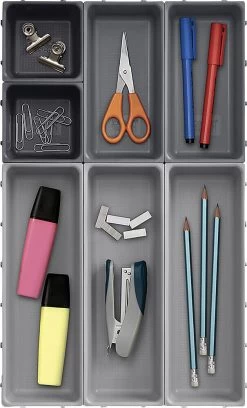 Joseph Joseph Blox™ Schubladen-Organizer-Set, 7-teilig, Grau/taupe -Campingausrüstung Geschäft 115551 0 5