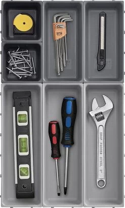 Joseph Joseph Blox™ Schubladen-Organizer-Set, 7-teilig, Grau/taupe -Campingausrüstung Geschäft 115551 0 6