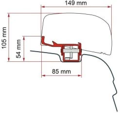 Fiamma F40van Adapter Für VW T5/6