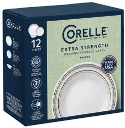 Corelle Paloma Service, 12-teilig -Campingausrüstung Geschäft 116851 0 2