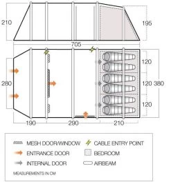 Vango Joro Air 600XL Sentinel Eco Dura Package Tunnelzelt, 6-Personen 22 Vango Joro Air 600XL Sentinel Eco Dura Package Tunnelzelt, 6-Personen -Campingausrüstung Geschäft 116874 0 10