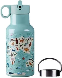 Bioloco Sky Kids Thermosflasche, Animal Map