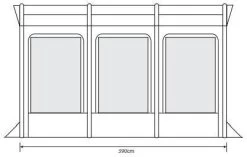 Outdoor Revolution Eden Air 390 Vorzelt, 235-250cm -Campingausrüstung Geschäft 118956 0 5