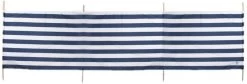 Bo-Camp Strand Windschutz, 350x90cm, Blau/weiß