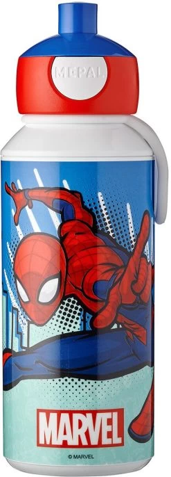 Mepal Pop-Up Campus Trinkflasche, 400ml, Spiderman
