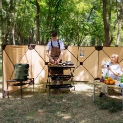 KingCamp Stonehenge Q 500 Camden Windschutz, Beige -Campingausrüstung Geschäft 120472 0 5