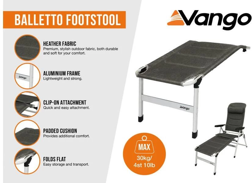 Vango Balletto Beinauflage, Grau 3 Vango Balletto Beinauflage, Grau – Bild 3