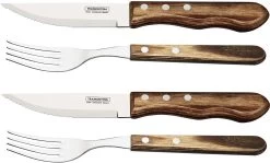 Tramontina Jumbo Steakbesteck, 4-teilig, Braun