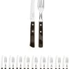Tramontina Steak/Pizza Besteck-Set, 12-teilig, Dunkelbraun