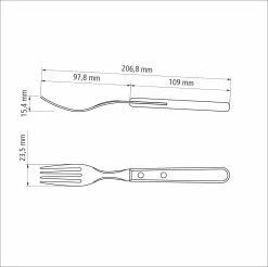 Tramontina Gaucho Gabel Set, 12-teilig -Campingausrüstung Geschäft 121862 0 2