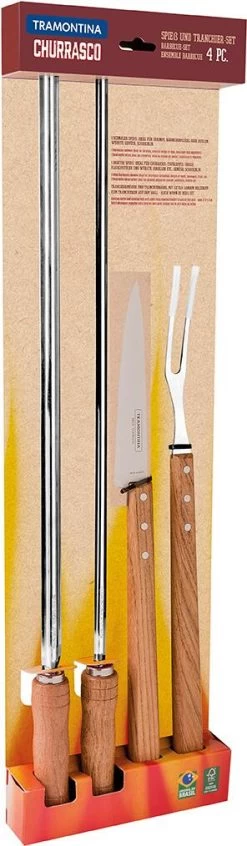 Tramontina Churrasco Barbecue-Set, 4er-Set -Campingausrüstung Geschäft 121866 0 6