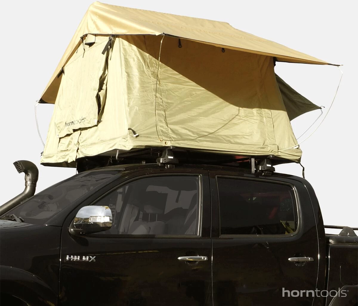 Horntools Dachzelt Trapper Joe Inkl. Vorzelt, 245x126x145cm, Sand 4 Horntools Dachzelt Trapper Joe Inkl. Vorzelt, 245x126x145cm, Sand – Bild 4