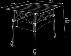 Navigator Anywhere Rolltisch, Schwarz -Campingausrüstung Geschäft 125315 0 5