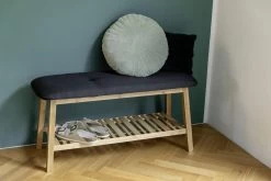 Wenko Ecori Schuhbank Mit Sitzpolster, Bambus, Schwarz -Campingausrüstung Geschäft 125587 0 7