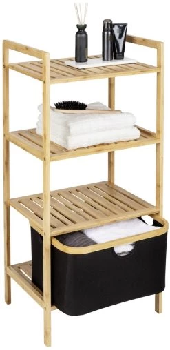 Wenko Ecori Regal Mit 3 Etagen, Bambus -Campingausrüstung Geschäft 125594 0 3
