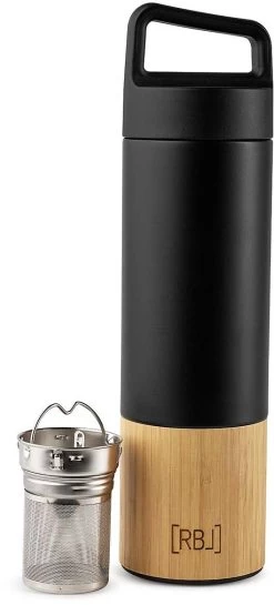 Rebel Outdoor Thermosflasche, 530ml, Schwarz/braun