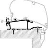 Thule Omnistor 9200/6300 Adapter Für Hobby Caravan Bj. 2009-2013
